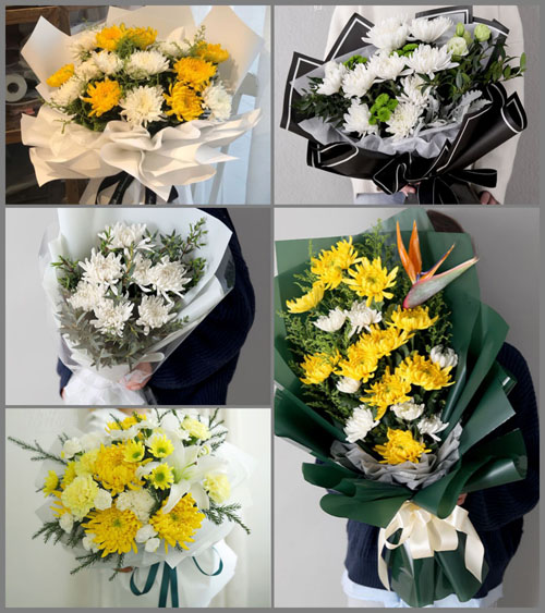湖南永州道县四马桥镇白事花束代送